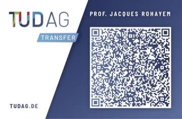 Visitenkarte Prof. Rohayem (Transfer) hinten