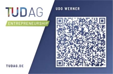 Visitenkarte Udo Werner (Entrepreneurship) hinten