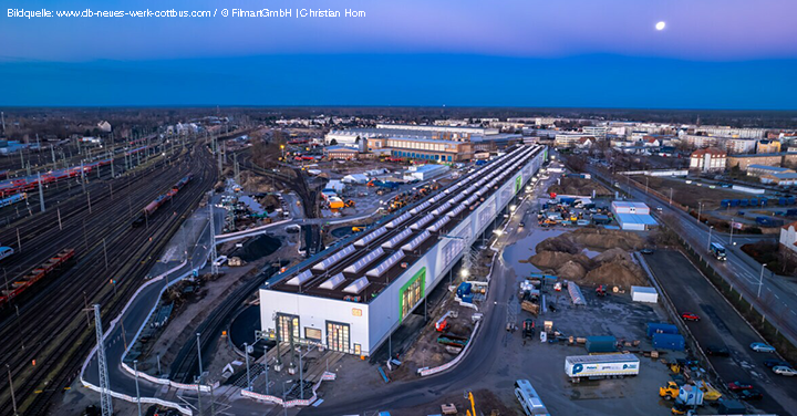 Instandsetzungswerk für ICE Züge in Cottbus